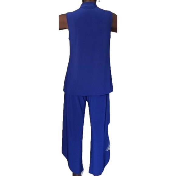 CT1681 Patchington Mandarin Sleeveless Tank & Wrap Pant - Picture 3 of 5